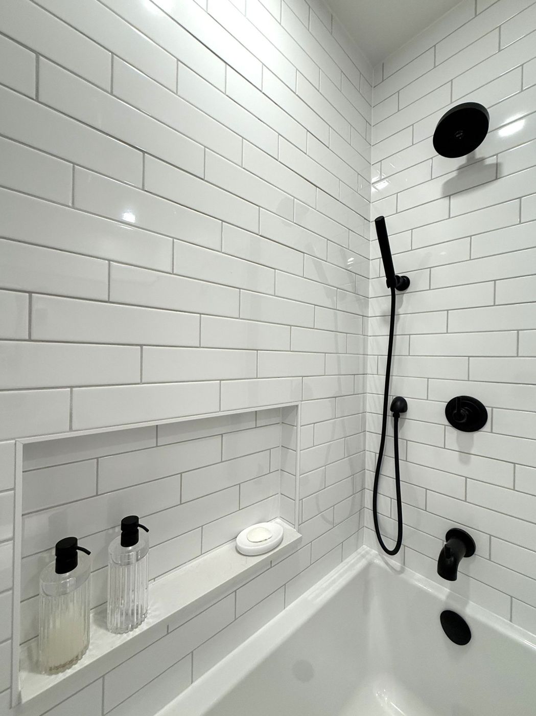 Arngask main bathroom - bath and shower - Durrad Design