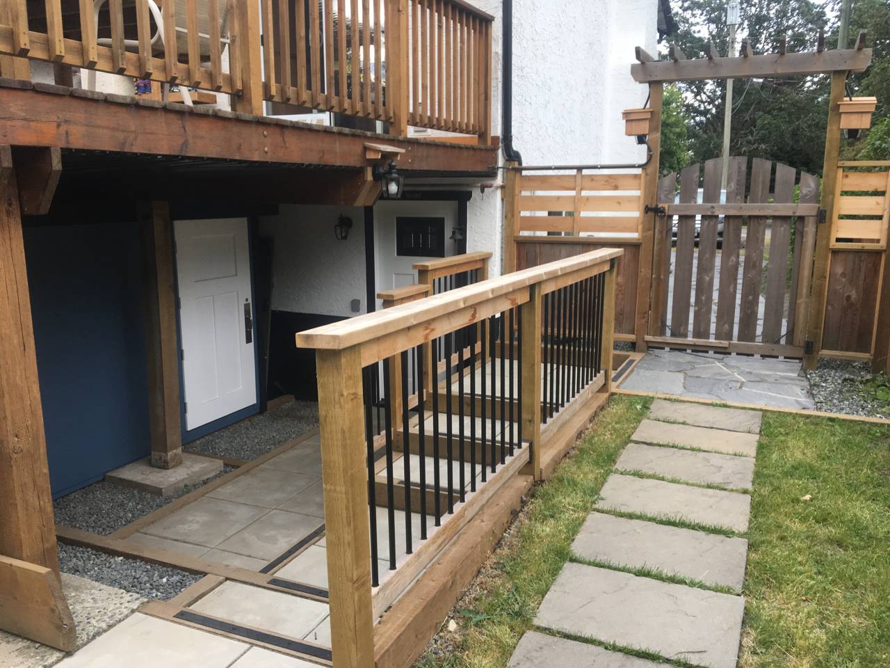 Garden walkway and gate - after