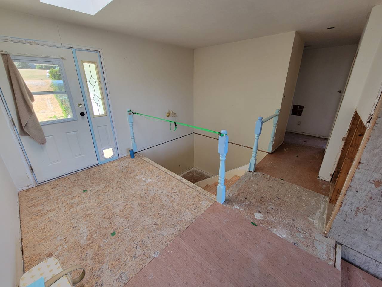 Front entry - in progress - demolition
