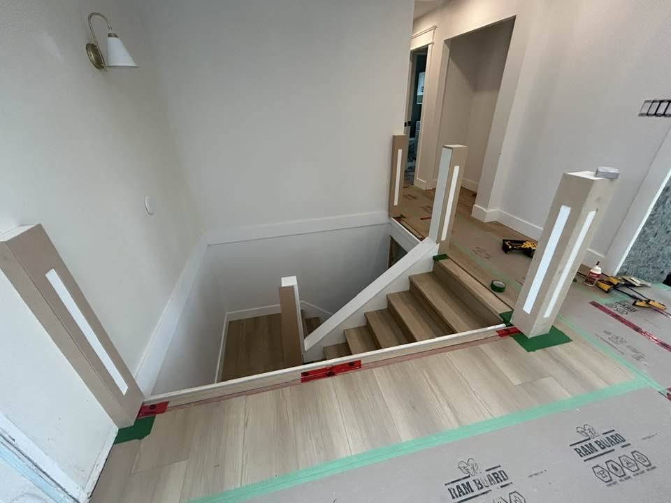 Front entry - in progress - finishing