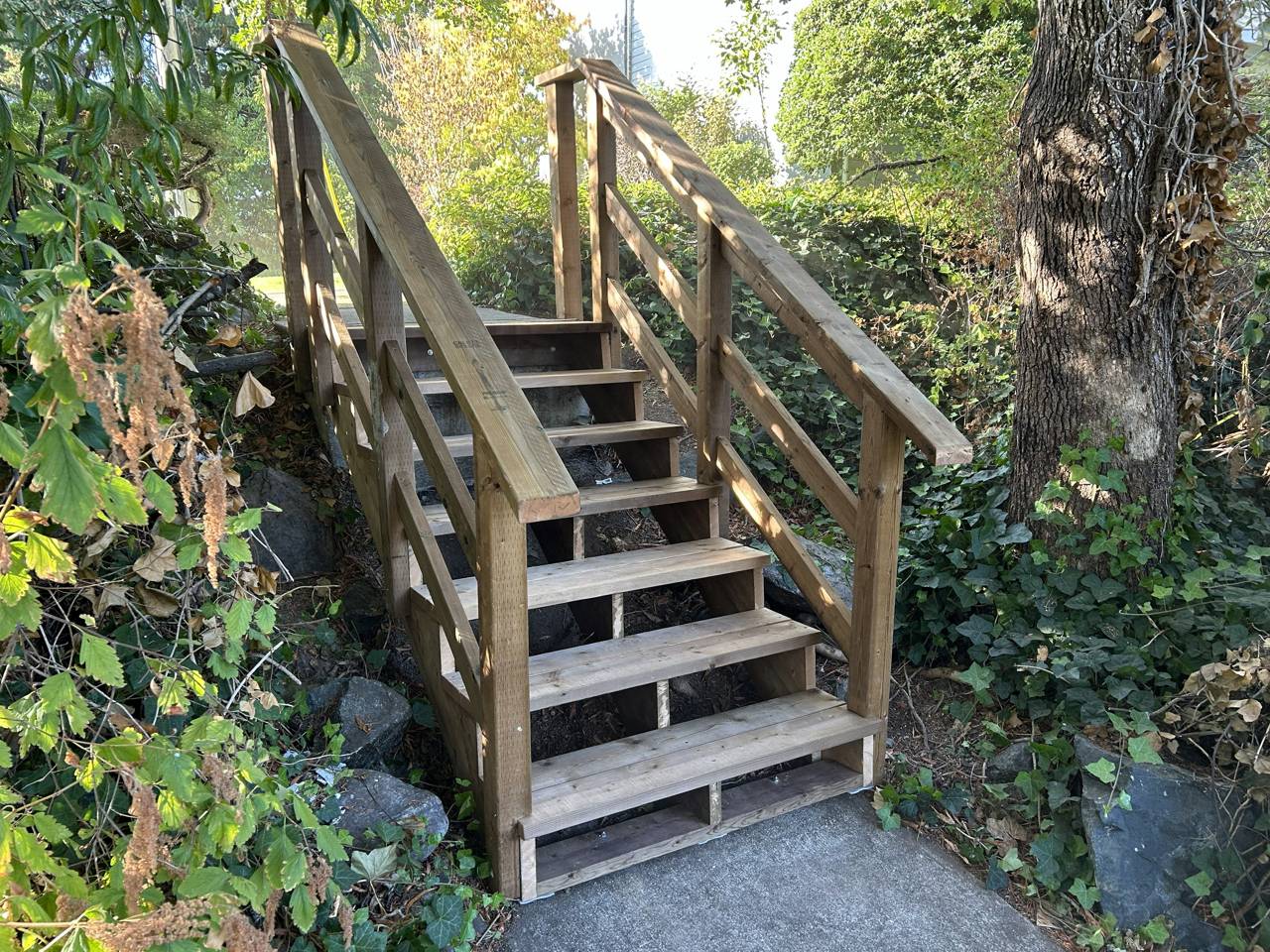 Staircase rebuild - after - another view