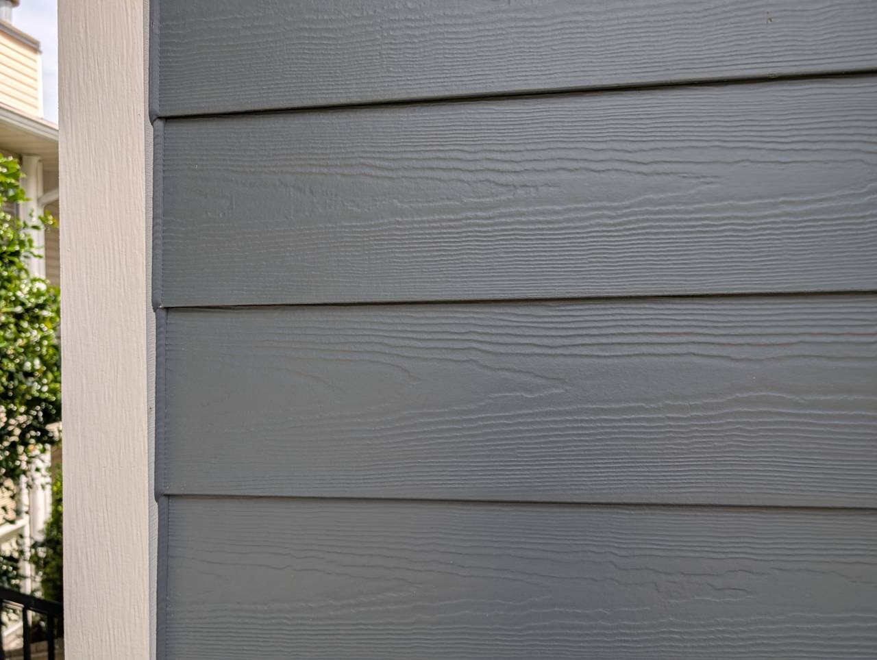 Exterior siding replacement - before - original siding detail